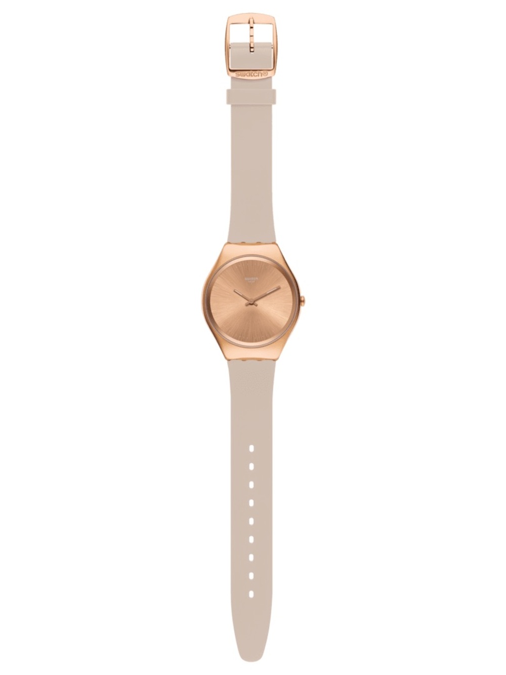 Swatch SKINROSEE - Silicone Strap with Rose Gold Case Watch - Picture 2 of 8